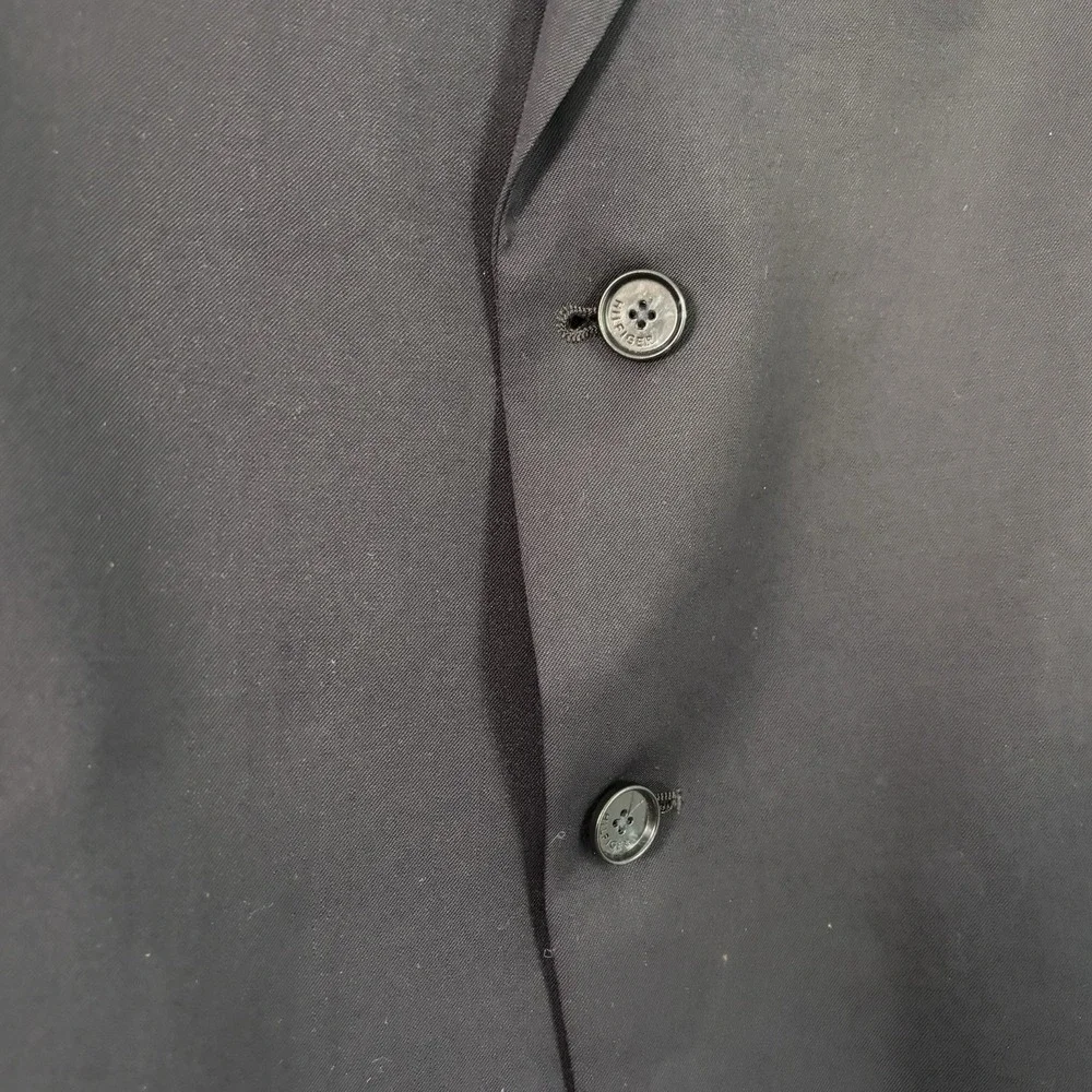 Tommy Hilfiger Men's 44R Navy Wool Blend Blazer Sport‎ Coat 2-Button Jacket